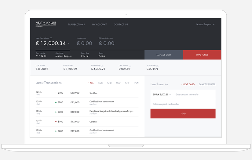 Next Wallet screenshot 1